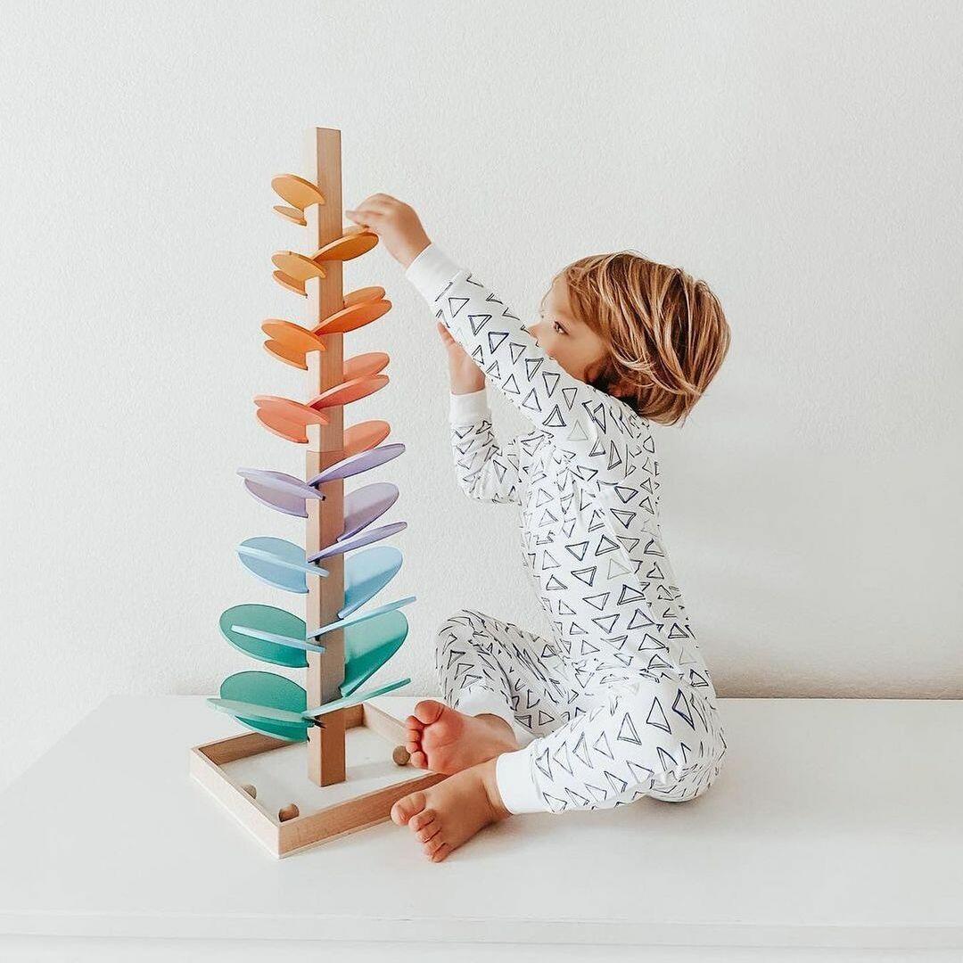 Regnbågs Marmorträd - Montessori Leket med Musik