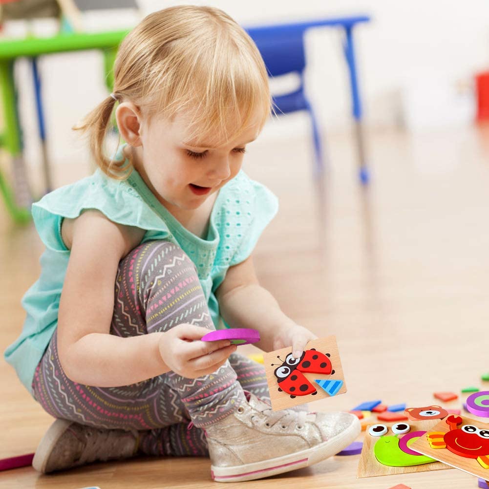 Montessori Trä Lärande Pussel – ColourJoy (Köp 1 Få 1 Gratis)