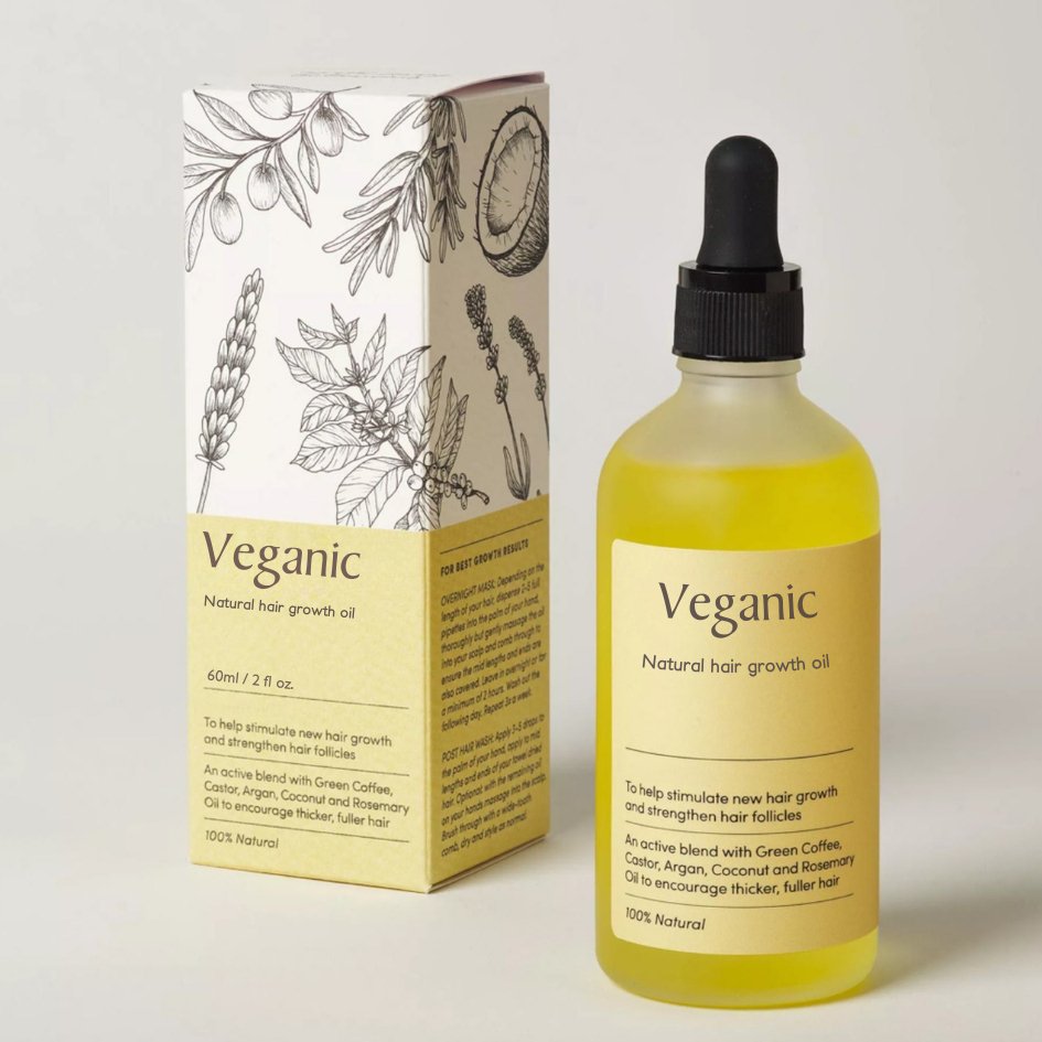 Vegansk Hårväxtolja - 100% naturligt serum