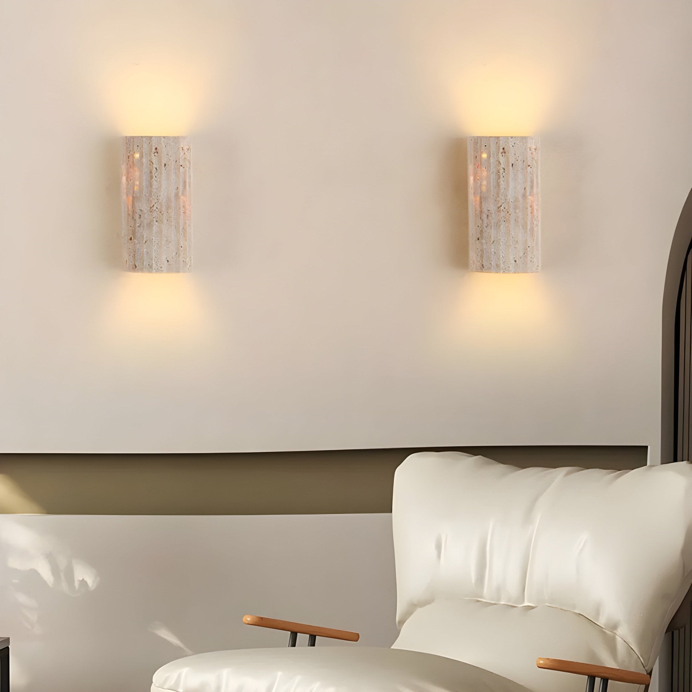 Naturstens Vägglampa - Elegant Design