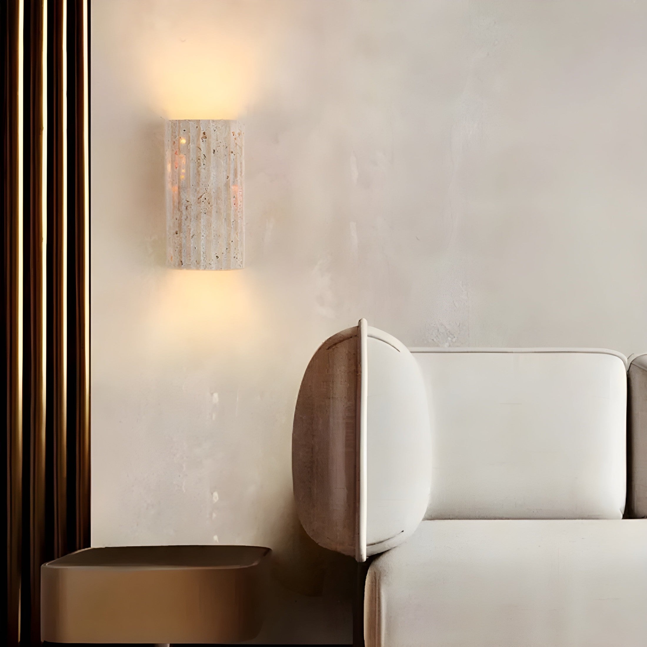 Naturstens Vägglampa - Elegant Design