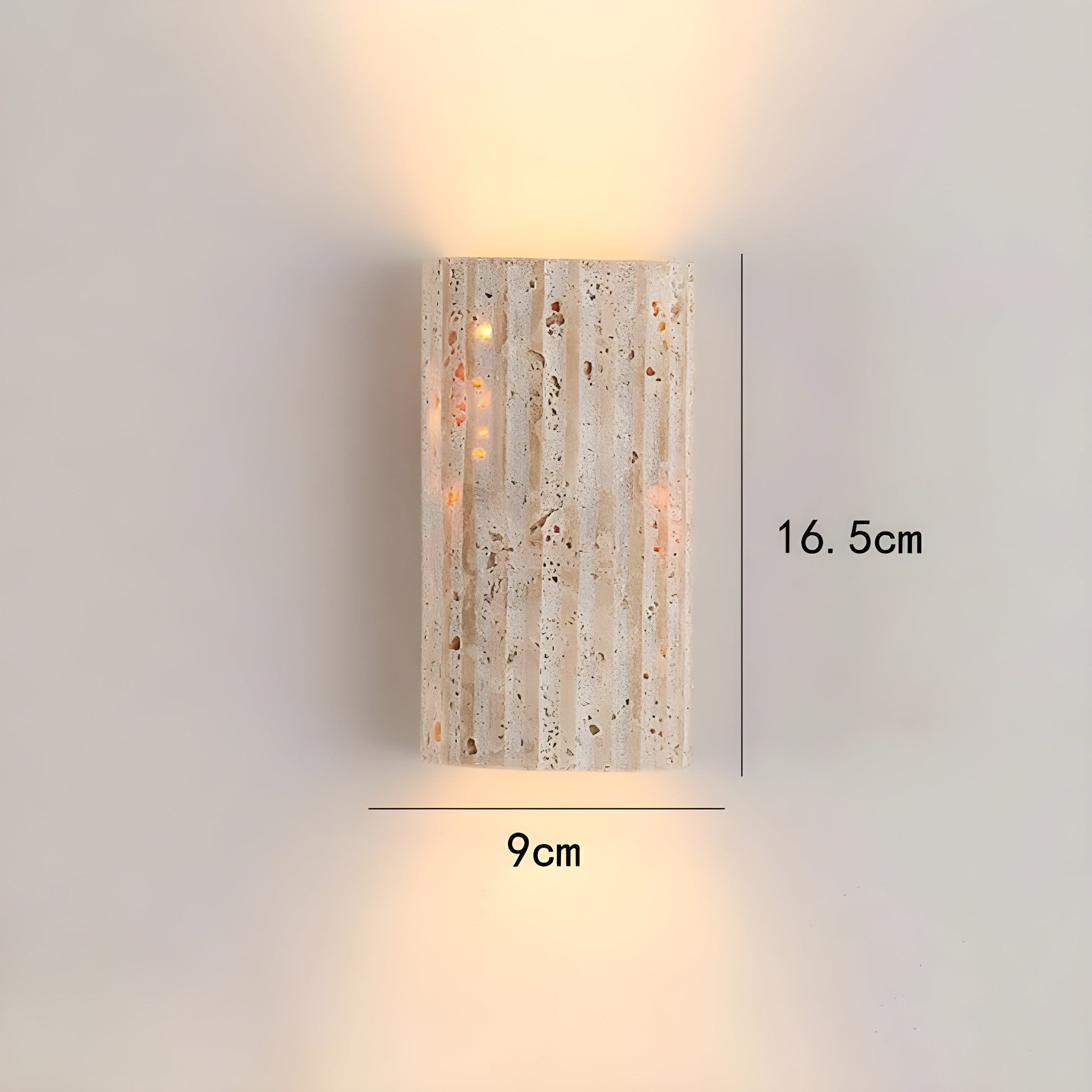 Naturstens Vägglampa - Elegant Design