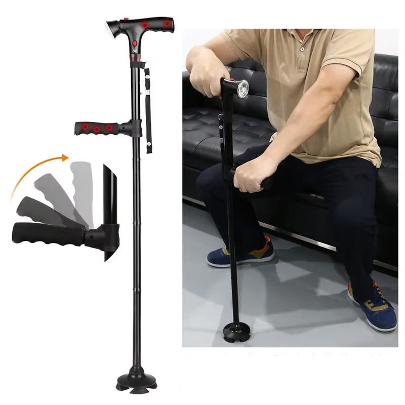Fällbar Vandringsstav med LED-belysning - Säker & Kompakt