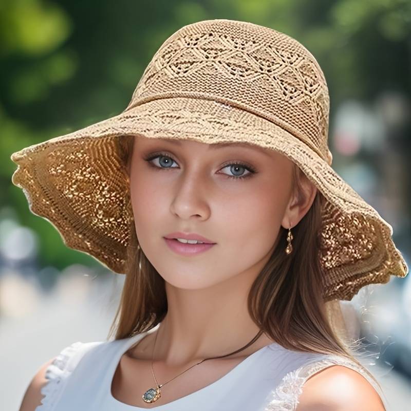 Fällbar Solhatt | Elegant Skydd - Casual Chic