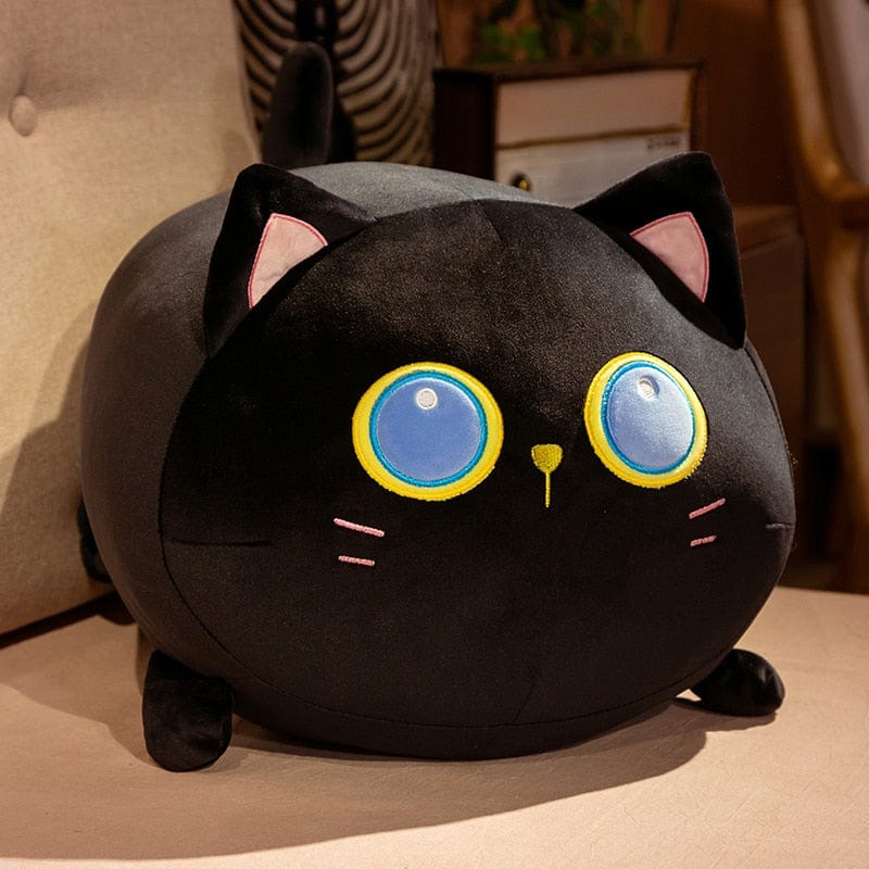 FluffMew Gigantisk Katt Plush | Söt och överdimensionerad mjukisdjur för avkoppling och dekoration