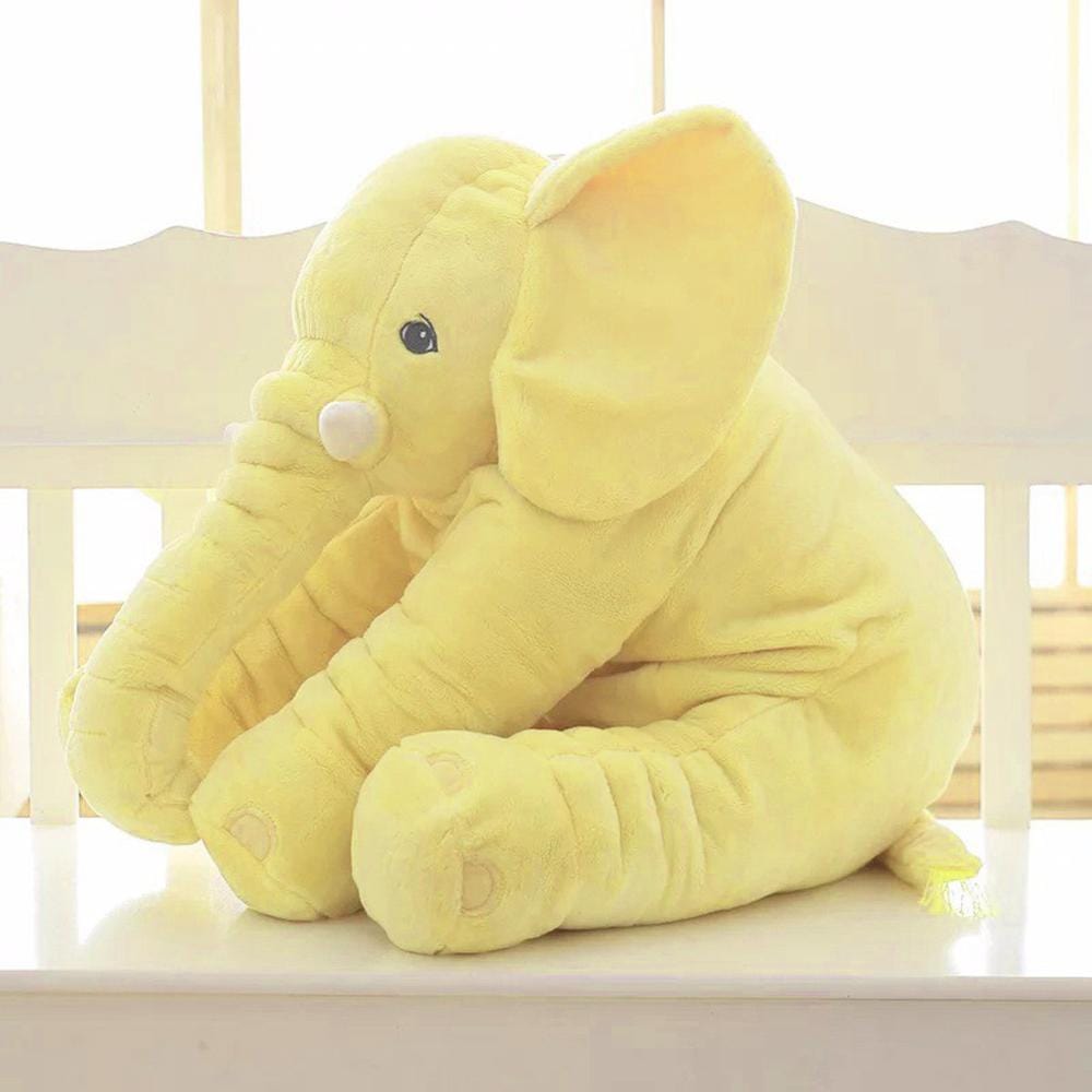 Plushique Jumbo Elefantkudde | Mjuk och kramgo elefantplush leksak för barn och spädbarn