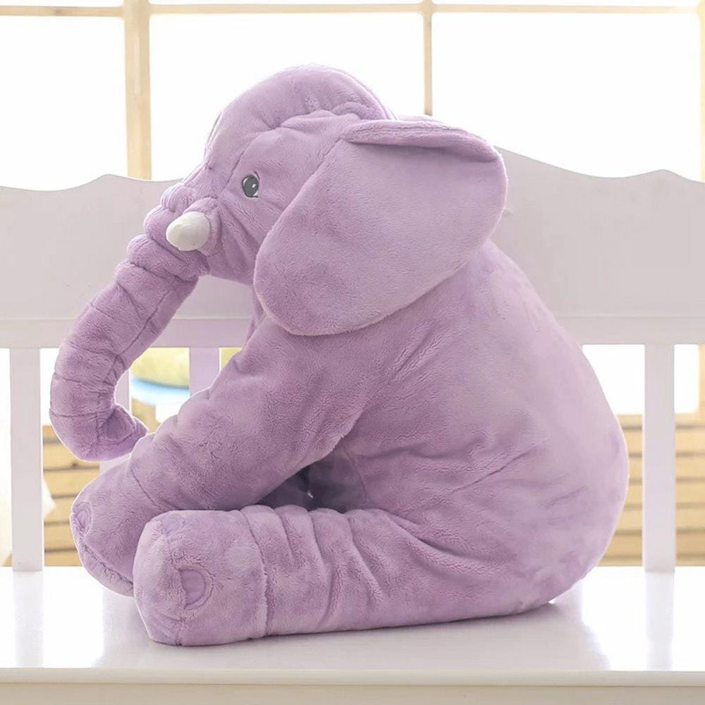 Plushique Jumbo Elefantkudde | Mjuk och kramgo elefantplush leksak för barn och spädbarn