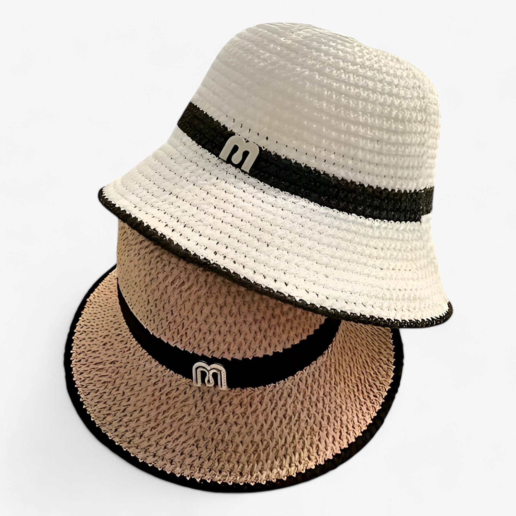 Trendy solhatt med bred skärm – Nele
