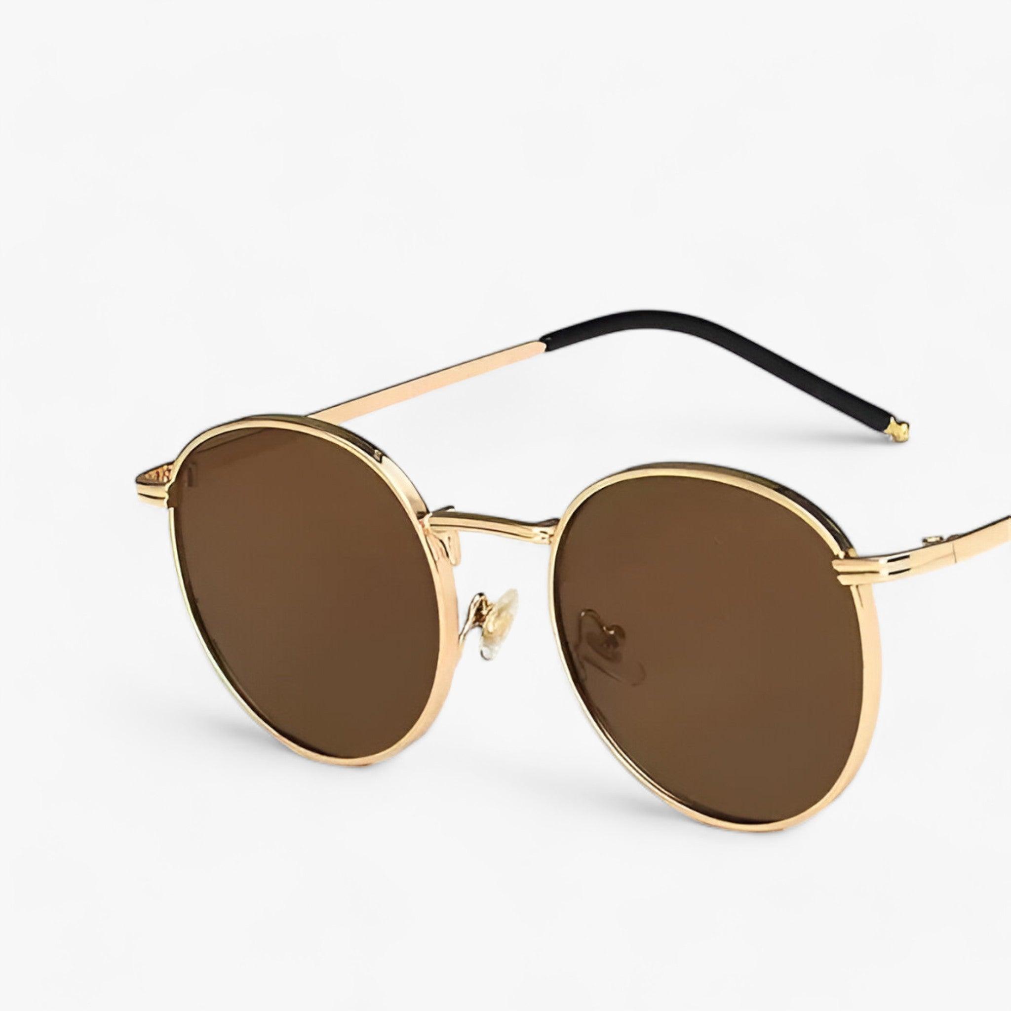 Unisex Designer Solglasögon med Runda Linser – Nova