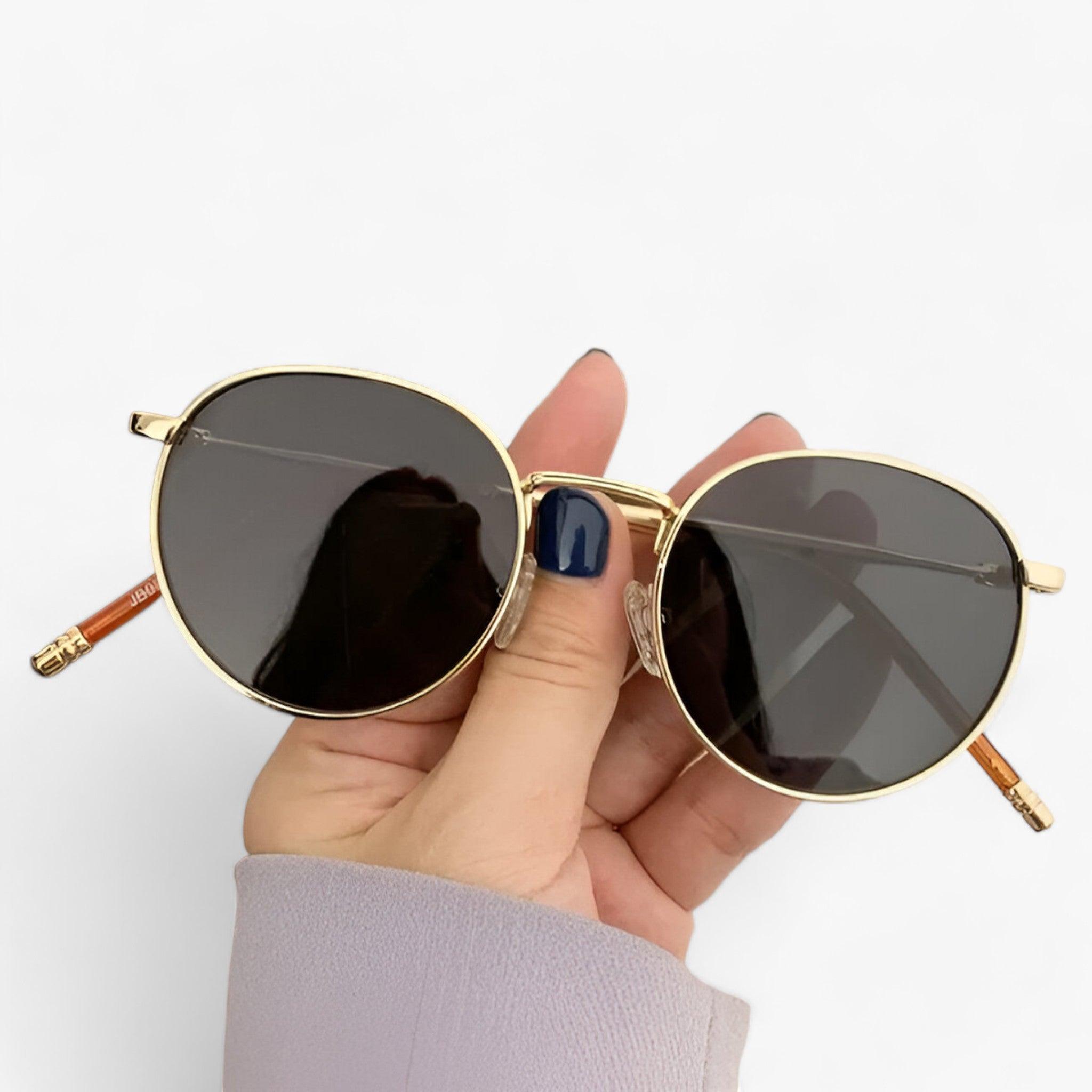 Unisex Designer Solglasögon med Runda Linser – Nova