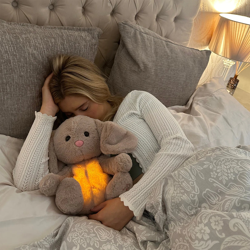 Stressavlastande Kramdjur med Andning & Nattlampa - Lugna
