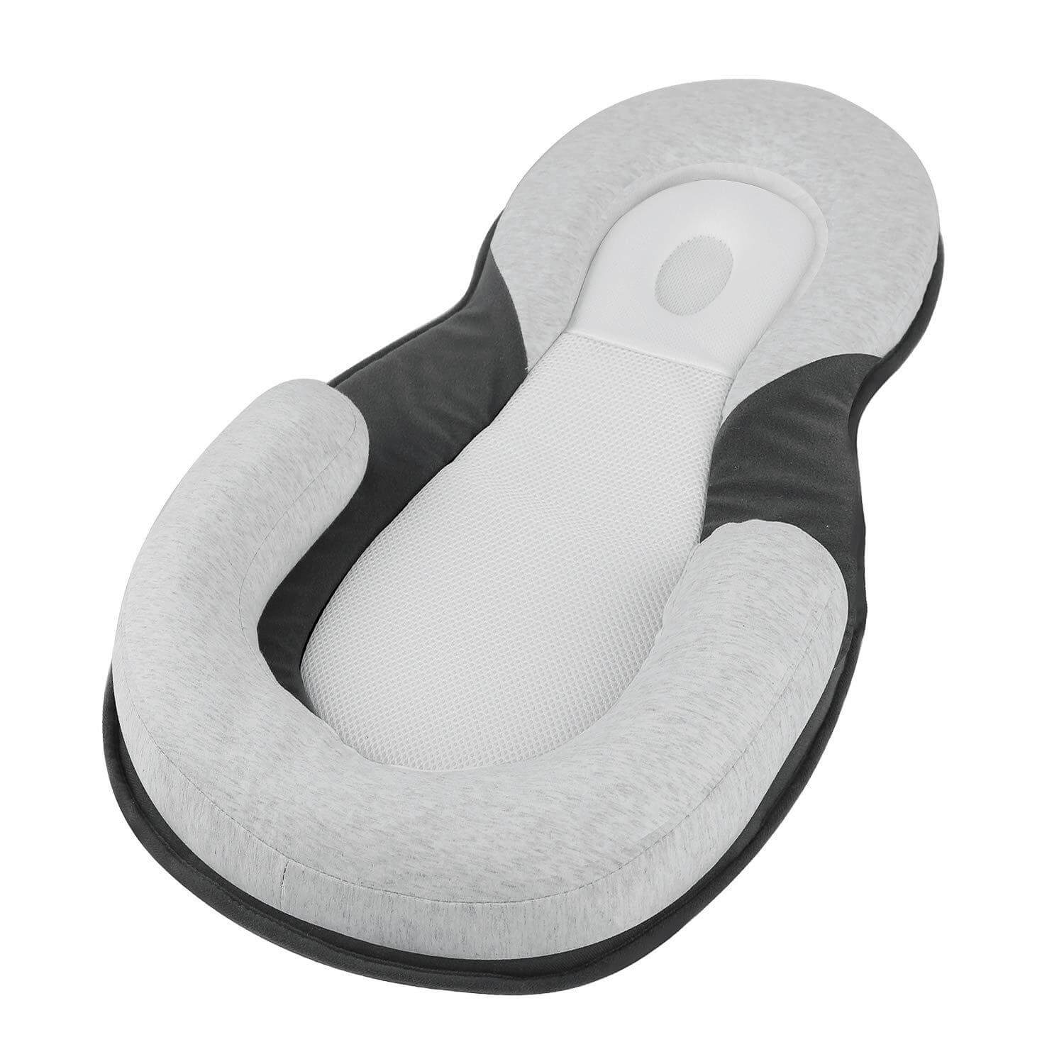 Ergonomisk Bärbar Babysäng med Huvudstöd mot Platt Huvud Syndrom – Sömnkokong