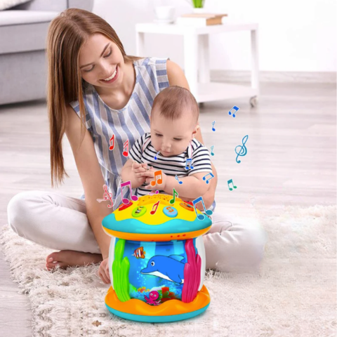 Lightplay Trumma för Bebisar – Musik & Projektion för Sensorisk Inlärning
