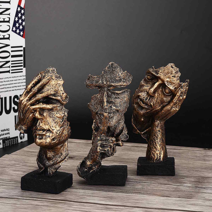 Abstrakt Guldskulptur – Soren