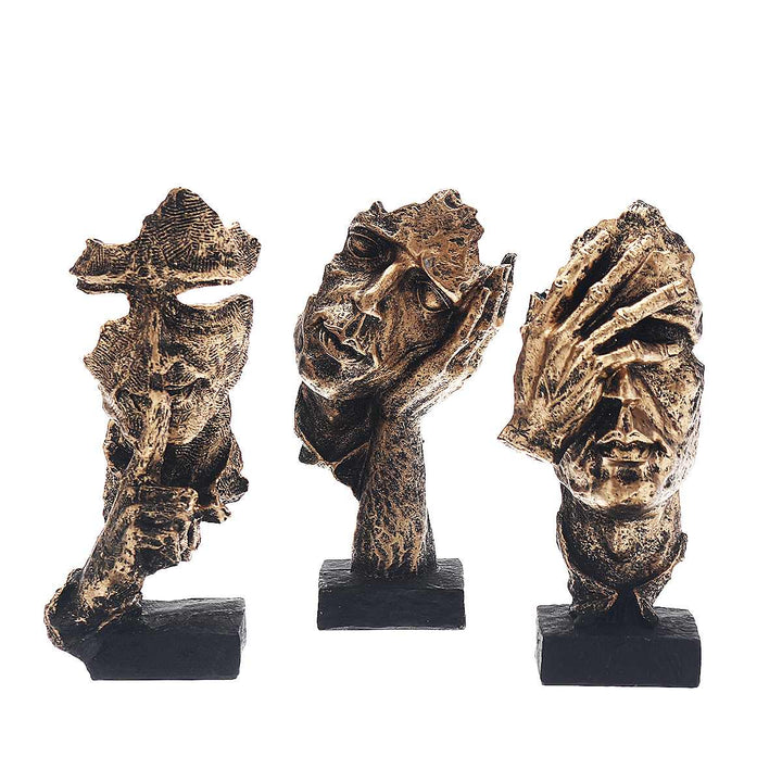 Abstrakt Guldskulptur – Soren