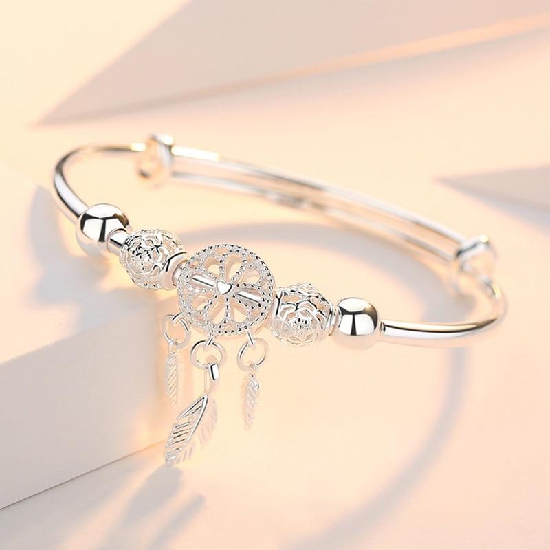 Justerbart Drömfångararmband i 925 Silver – Lisa