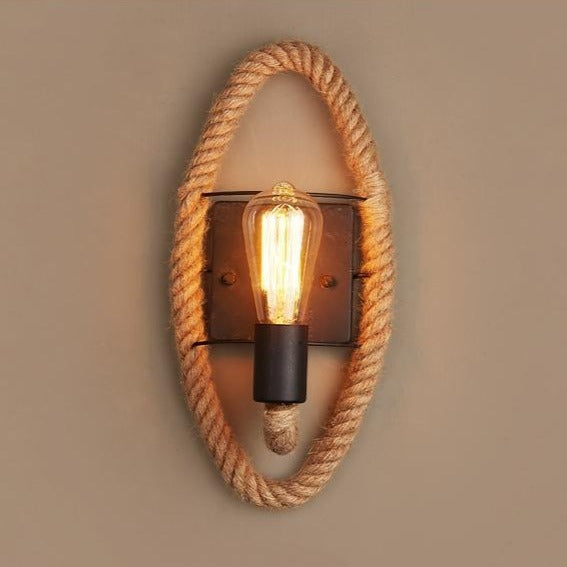 Vintage Vägglampa – RusticRope