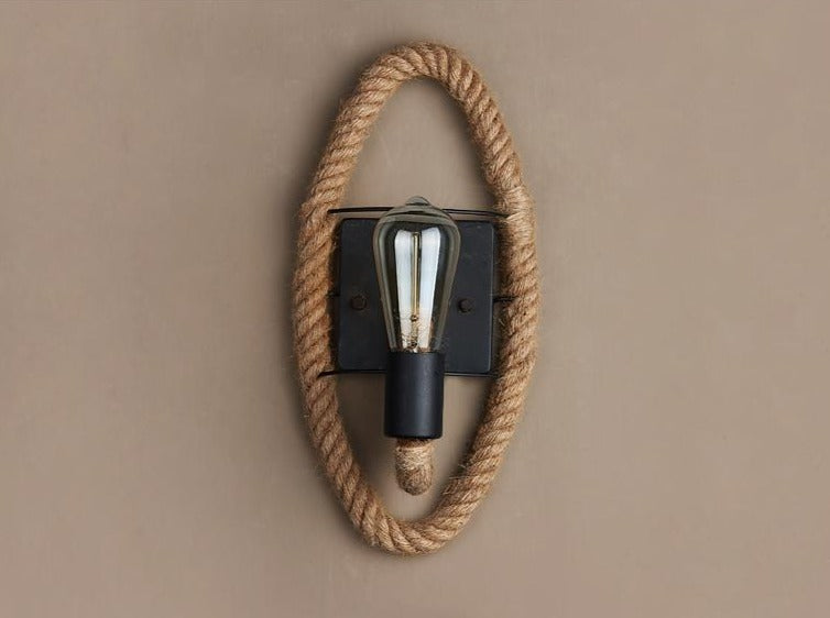 Vintage Vägglampa – RusticRope