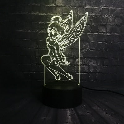 ToonLuxe 3D Nattlampa | Livlig Mickey & Minnie LED-sovrumslampa med fjärrkontroll