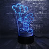 ToonLuxe 3D Nattlampa | Livlig Mickey & Minnie LED-sovrumslampa med fjärrkontroll