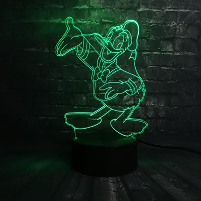 ToonLuxe 3D Nattlampa | Livlig Mickey & Minnie LED-sovrumslampa med fjärrkontroll