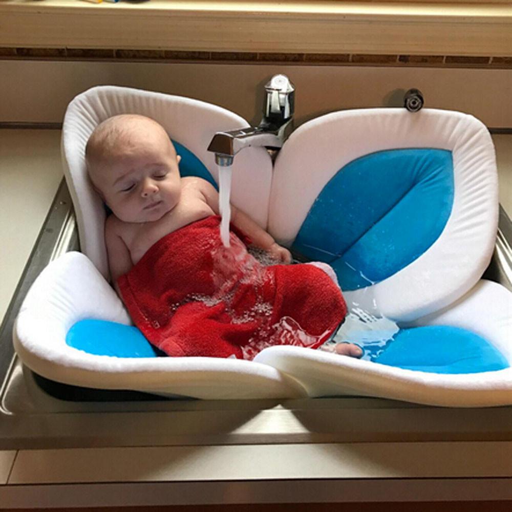 Mjuk Blomma Babybad för Handfat eller Resa – Kramblomma