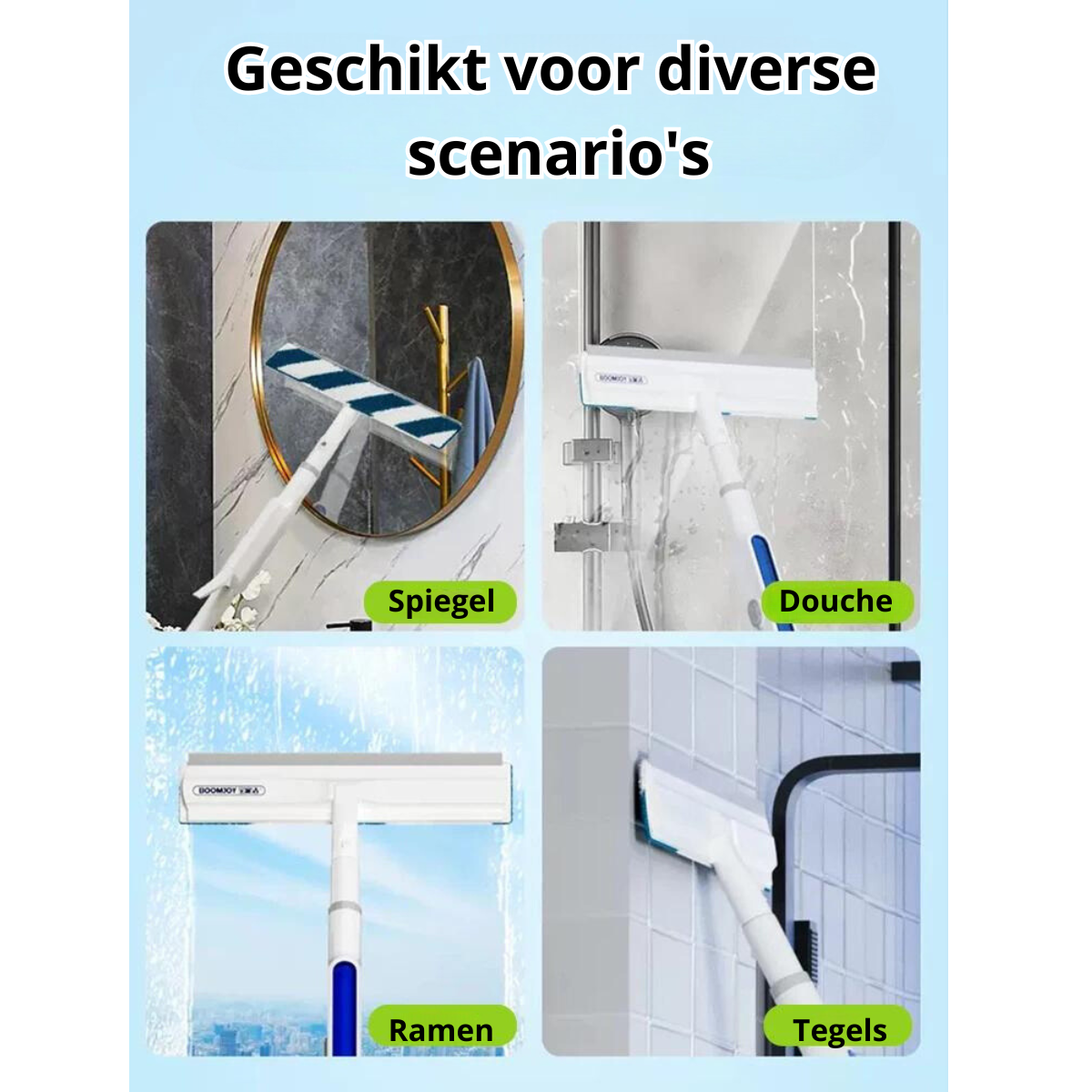 Funktionell 3-i-1 Fönsterputsare – ClearView