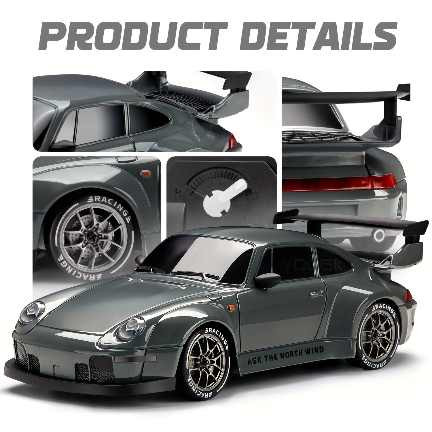 Ultimate Drift Racer 1:24 - RC Bil med Ljusande Hjul