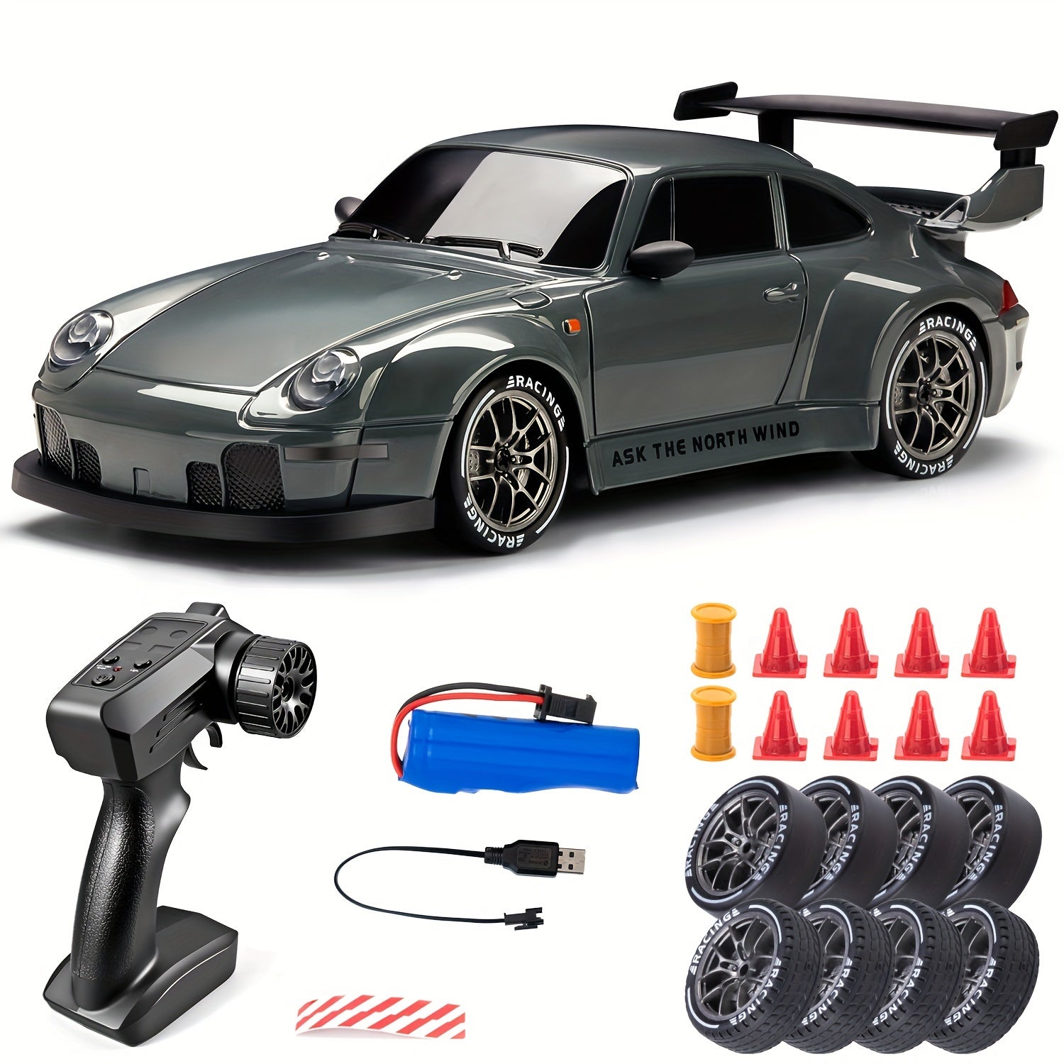 Ultimate Drift Racer 1:24 - RC Bil med Ljusande Hjul