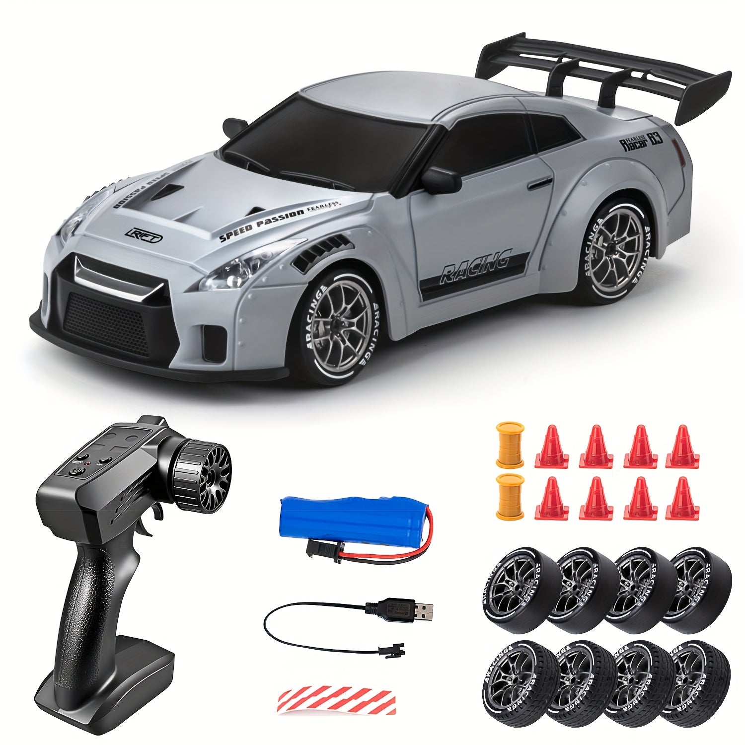 Ultimate Drift Racer 1:24 - RC Bil med Ljusande Hjul