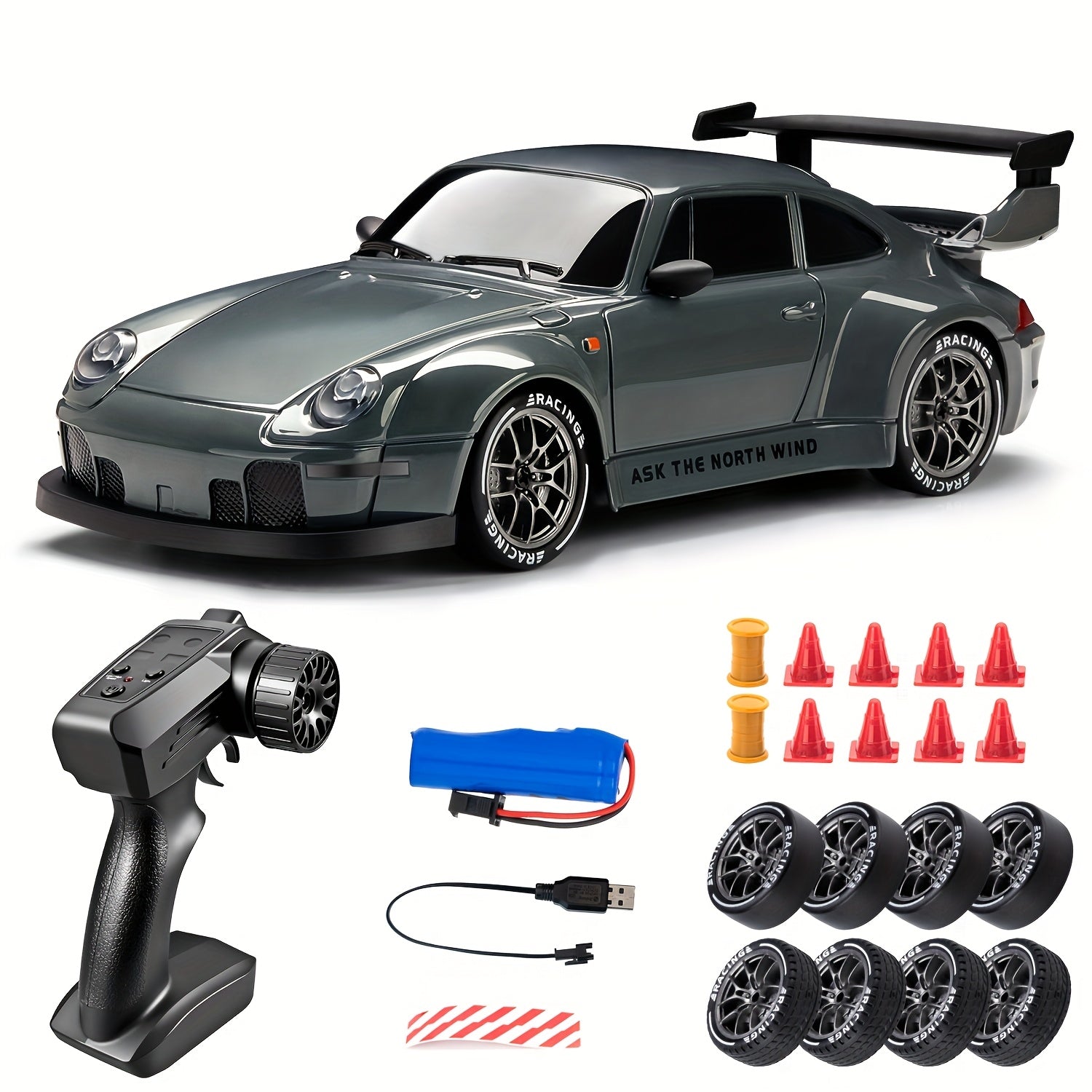 Ultimate Drift Racer 1:24 - RC Bil med Ljusande Hjul