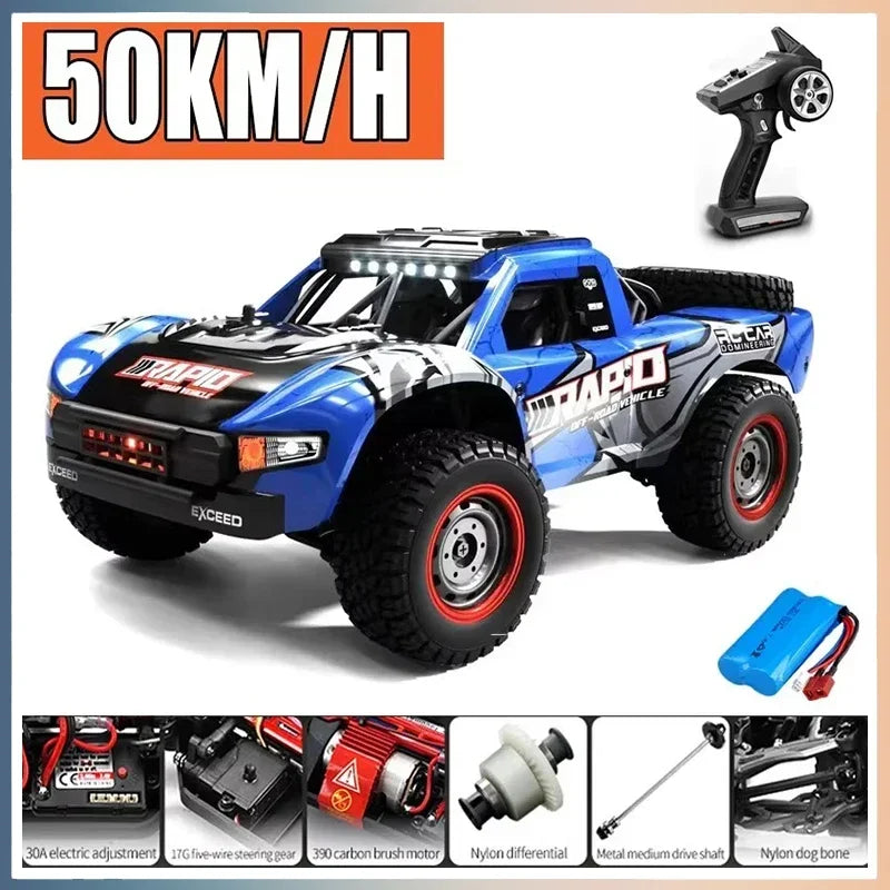 RC Monstertruck - 1:16 - 70KM/H | Borstlös Motor | Driftleksak