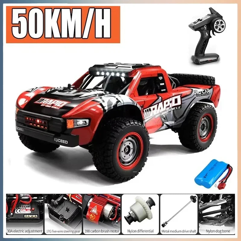 RC Monstertruck - 1:16 - 70KM/H | Borstlös Motor | Driftleksak
