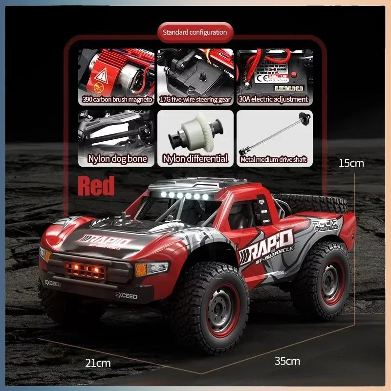 RC Monstertruck - 1:16 - 70KM/H | Borstlös Motor | Driftleksak