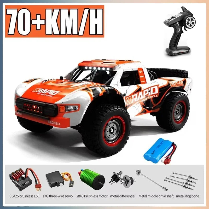 RC Monstertruck - 1:16 - 70KM/H | Borstlös Motor | Driftleksak