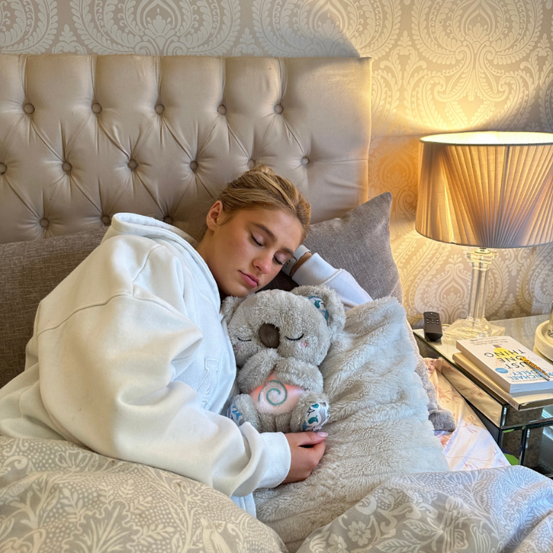 Lugnande Plush Kramdjur med Andningsrytm & Söljljud – Snoozie