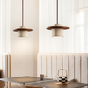 Taklampa – Travertin & Trä | Retro Stil | LED Lämplig