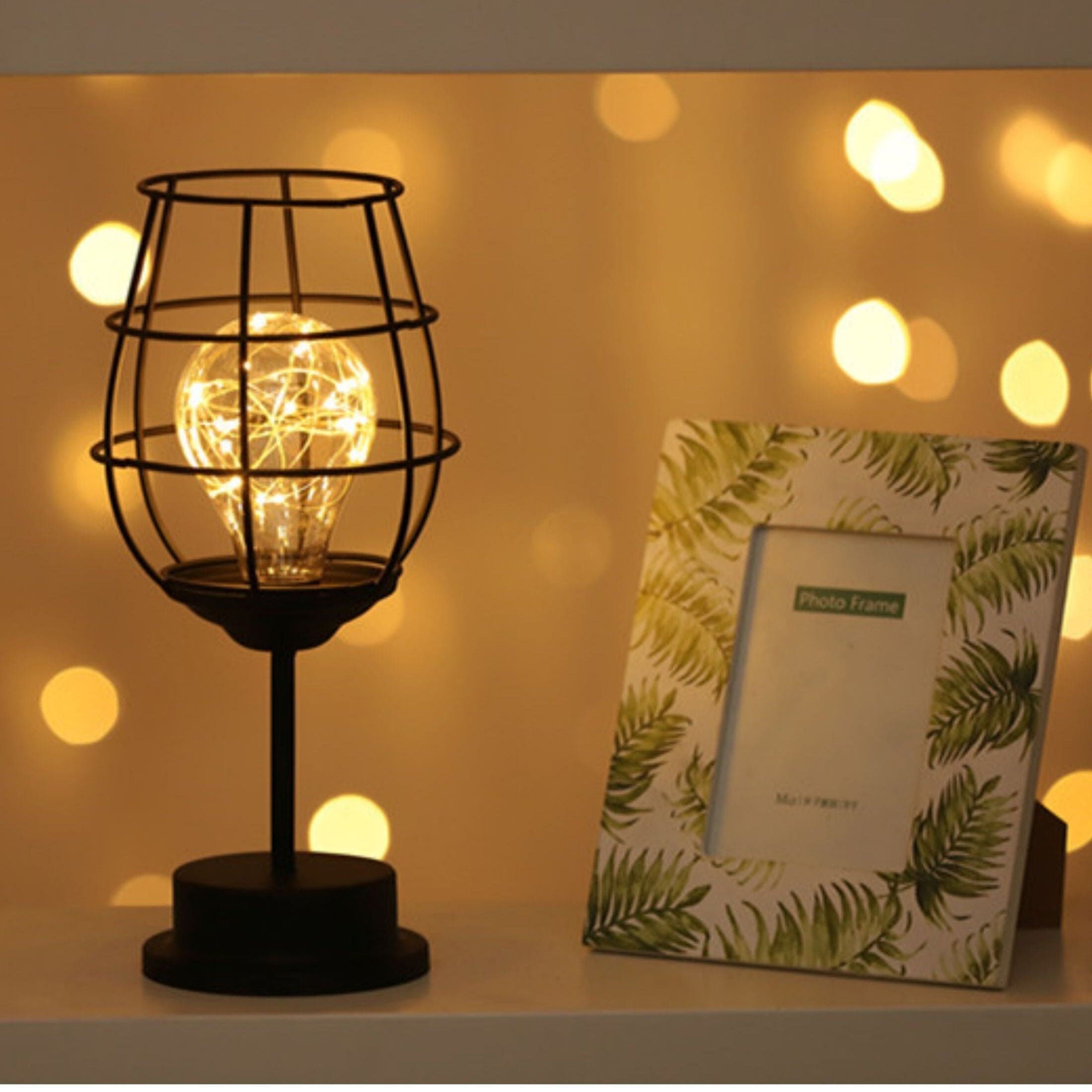 GlowPulse | Rustik Bordslampa | Industriell Design & Stämningsbelysning