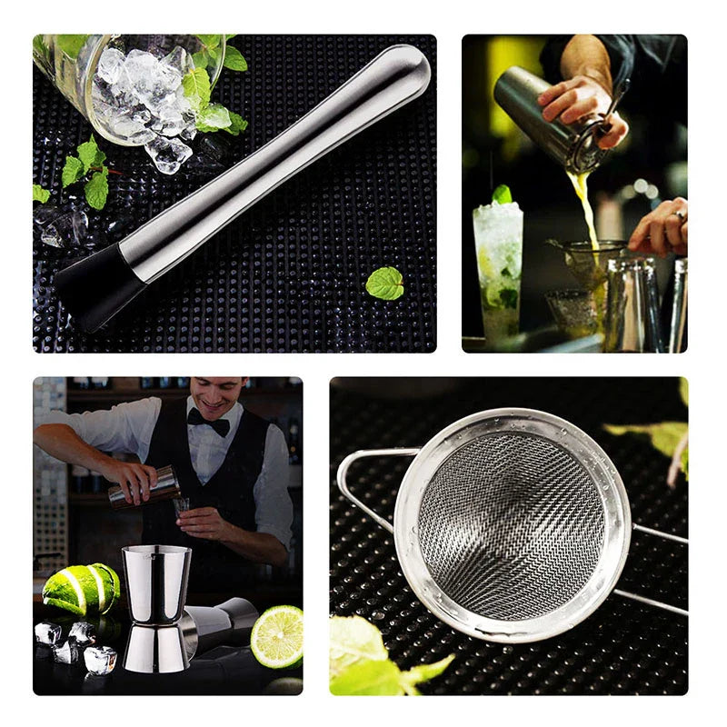MixPro Cocktail Shaker Set RVS - Professionella Barverktyg 8-delad