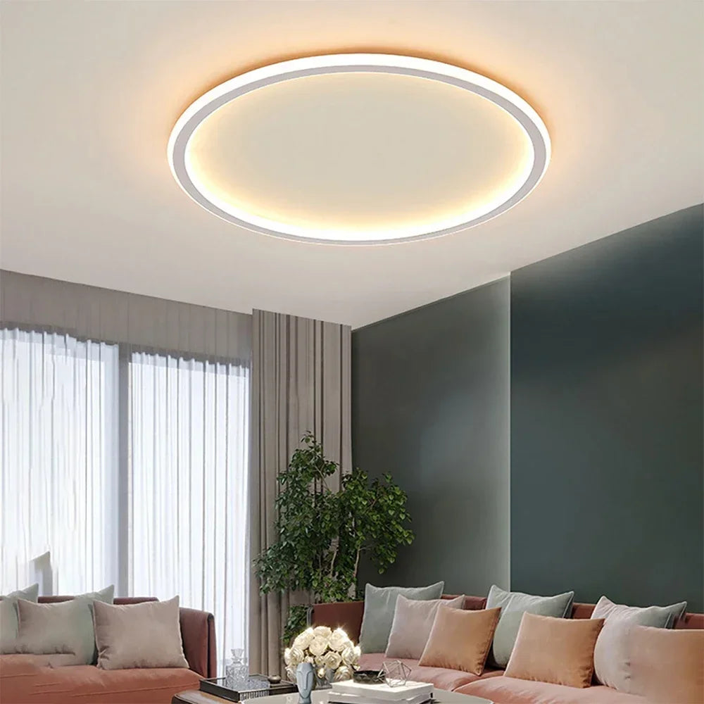 Skandinavisk Rund LED Taklampa - Elegant Design
