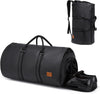 Konvertibel PU-läder Garment Duffel – Carry-On Weekend Resväska