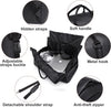 Konvertibel PU-läder Garment Duffel – Carry-On Weekend Resväska