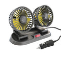 Dobbelt hoved, automatisk køleluftcirkulationsventilator