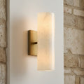 Doran Modern Elegant Alabaster Tube Sconce