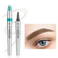Lápiz de cejas 3D microblading impermeable con 4 puntas en horquilla