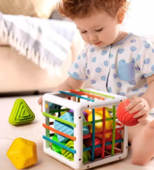 Sorteringskub | Pedagogiskt Babyspeel | Utveckling av Barn