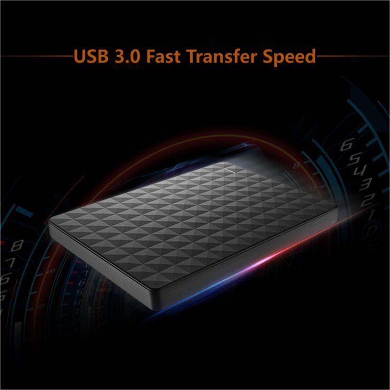 Ultratunn bärbar hårddisk 10TB med USB 3.0 – Axton