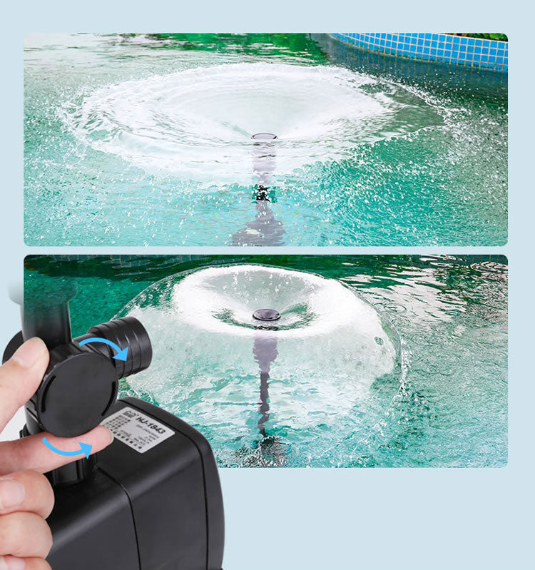 OasisStream Lyx Vattenpump | Hållbar utomhusfontänpump med utbytbara munstycken