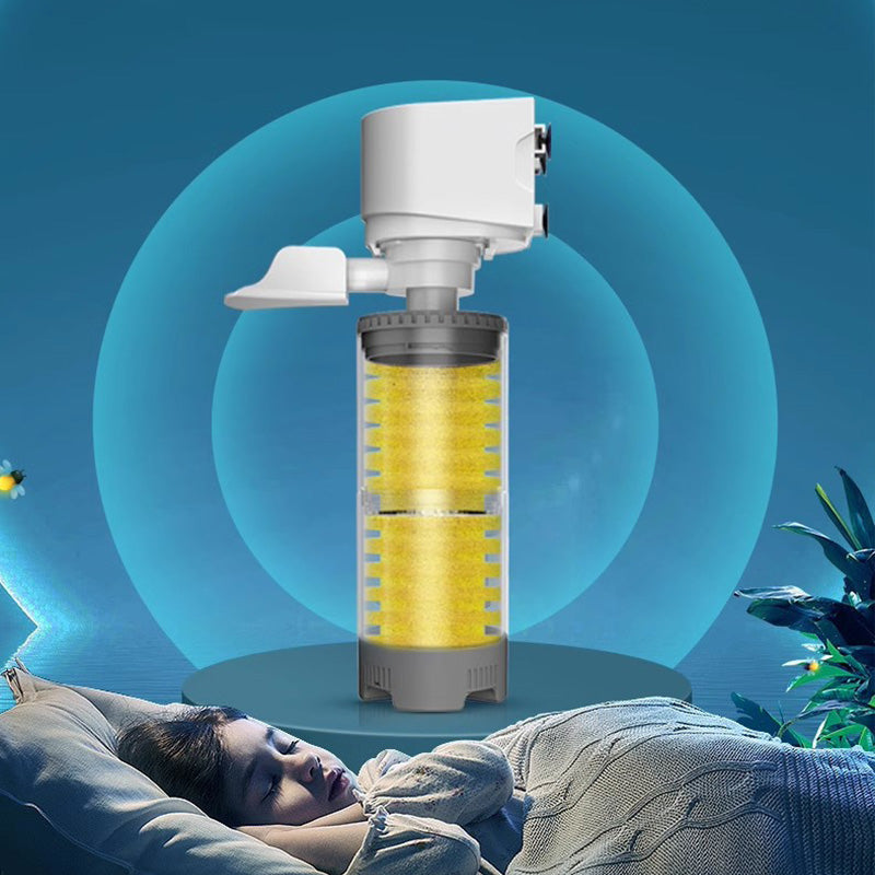 Tyst Elektrisk Akvariefilter – AquaSilence