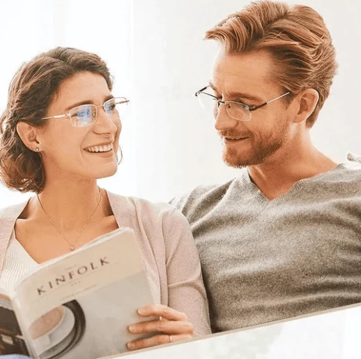 Multifokala Anti-Blåljus Läst Glasögon – VisionPlus
